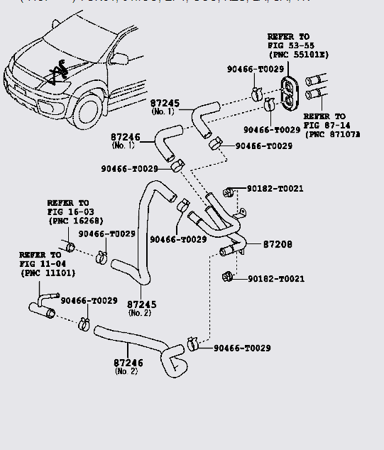 Ống nước vào giàn sưởi Toyota Innova 2008-2011