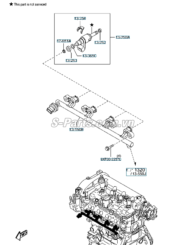 Kim phun Mazda 2 2015-2017