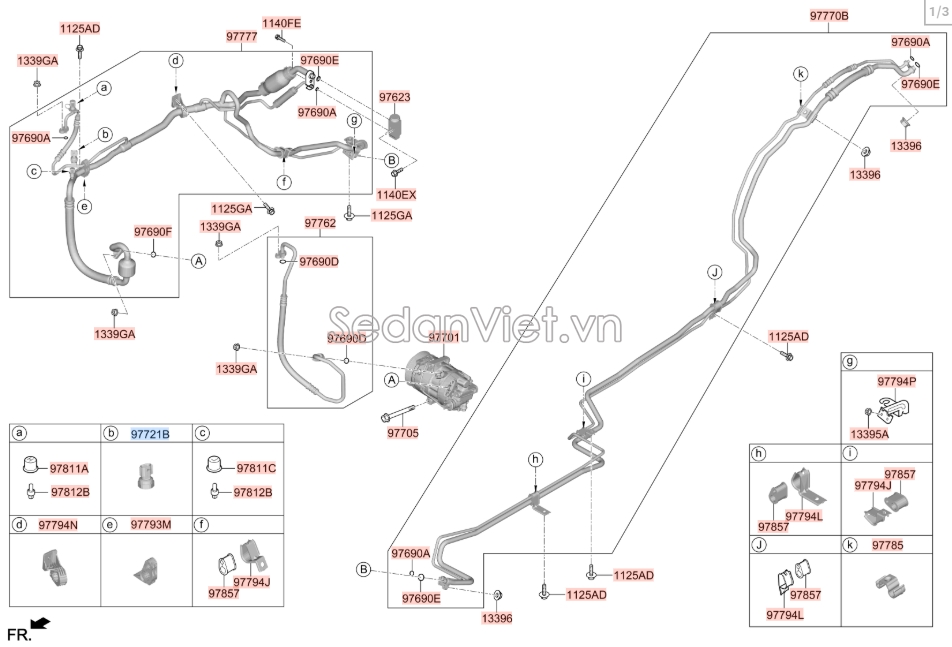 Cảm biến áp suất Hyundai Santafe 2019-2021