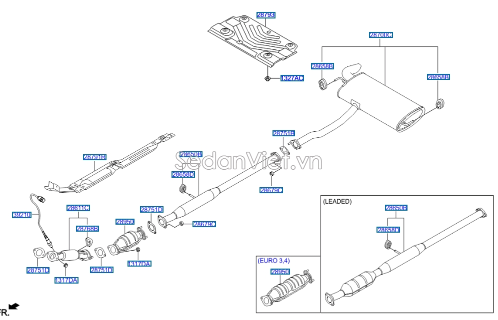 Cảm biến oxy KIA Sportage 2010-2013