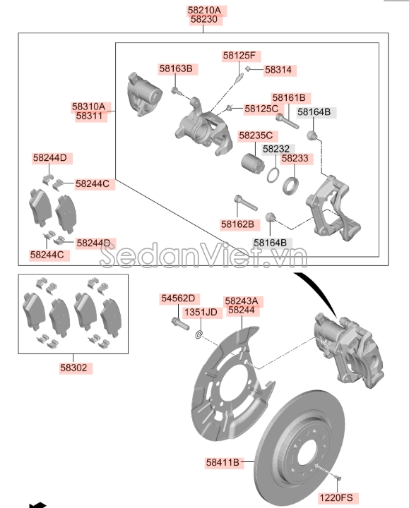 Vít thông hơi Hyundai Accent 2018-2020