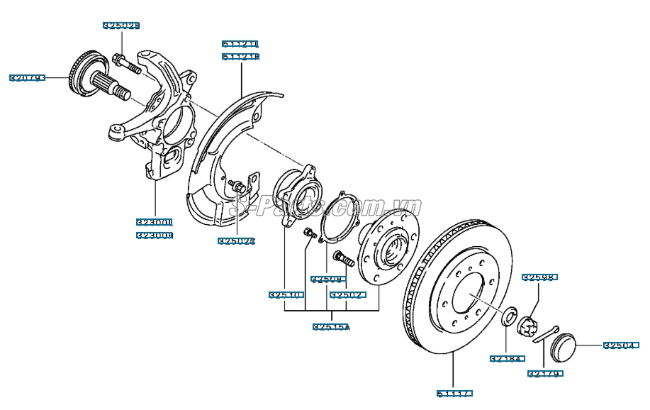 Tấm chắn bụi đĩa phanh trước Mitsubishi Triton 2010-2013