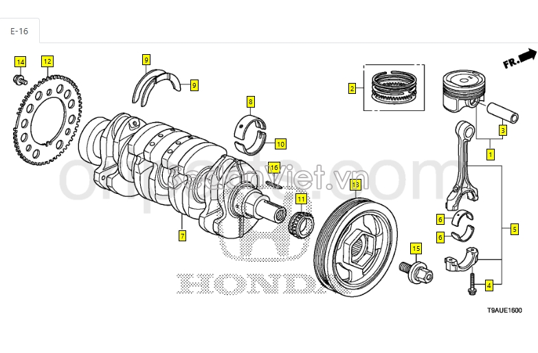 Piston Honda City 2017
