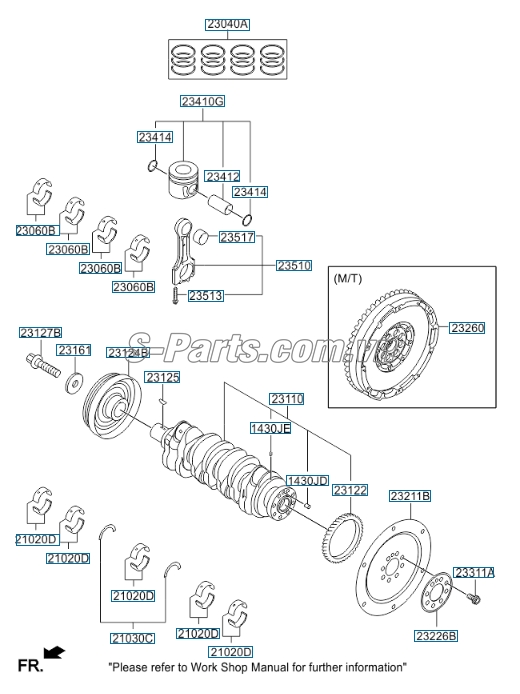 Bánh đà kép KIA New Sorento 2014