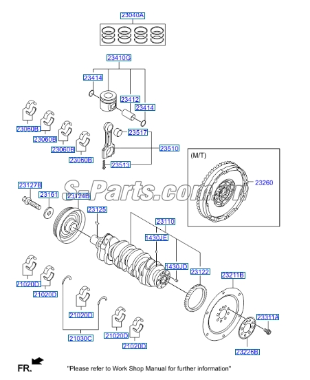 Puly đầu trục cơ KIA Sorento 2009-2013