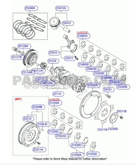 Piston Hyundai Veracruz 2008
