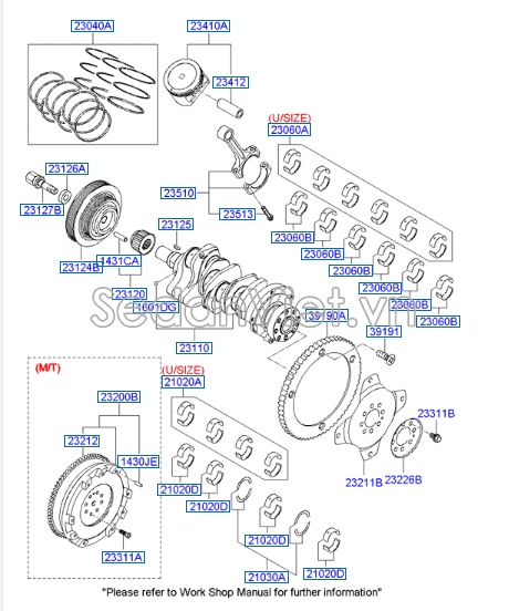 Piston Hyundai Veracruz 2008
