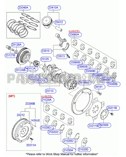 Piston Hyundai Veracruz 2008