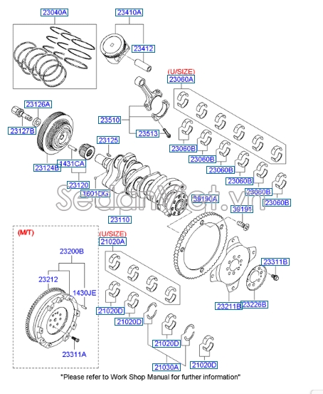 Piston Hyundai Veracruz 2008