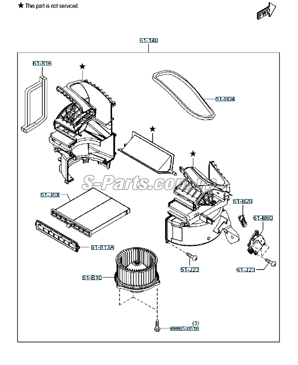 Lọc gió điều hòa Mazda CX-5 2012-2015