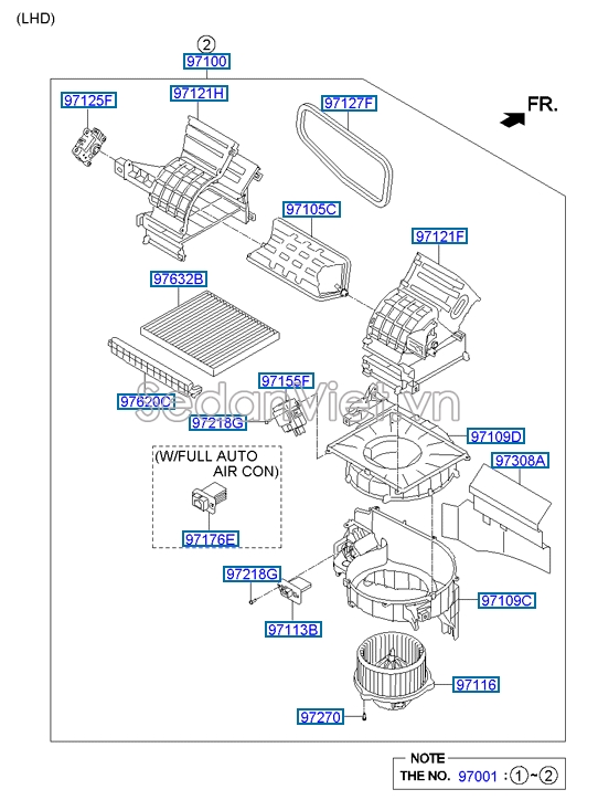Lọc gió điều hòa Hyundai Tucson 2008-2009