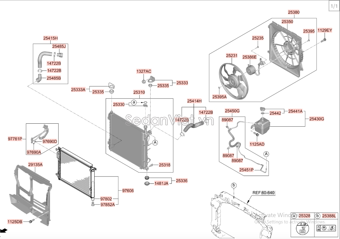 Nắp xả e nước KIA K3 2013-2016