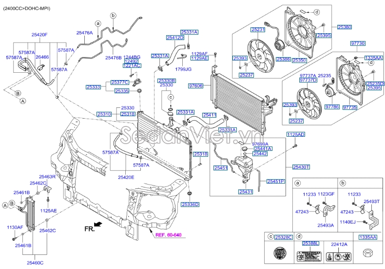 Nắp bình nước phụ Hyundai Starex 2014-2016