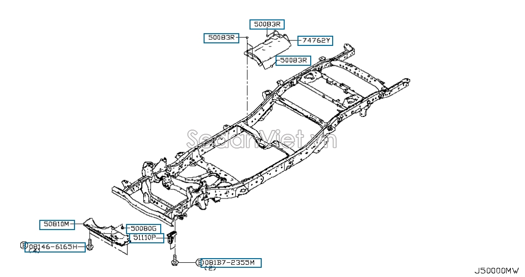 Chắn bùn động cơ Nissan Navara NP300 2015