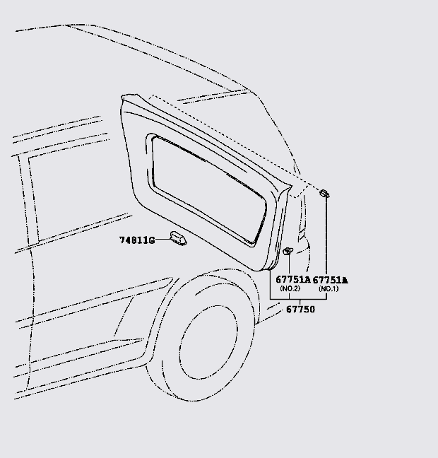 Táp bi cửa cốp hậu Toyota Fortuner 2009-2012