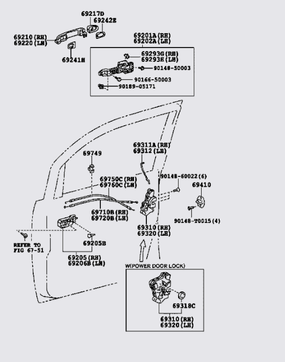 Tay mở cửa trong Toyota Innova 2008-2011