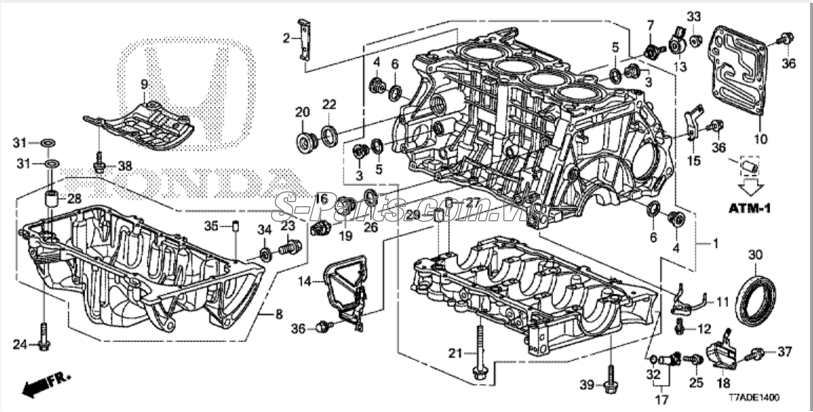 Cảm biến áp suất dầu Honda City 2017-2020