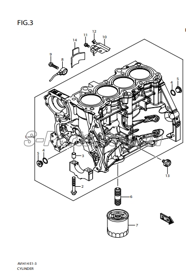 Lốc máy Suzuki Swift 2013-2017