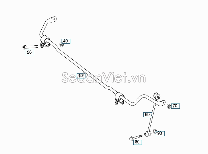 Rotuyn cân bằng sau Mercedes-Benz GLK280 2009