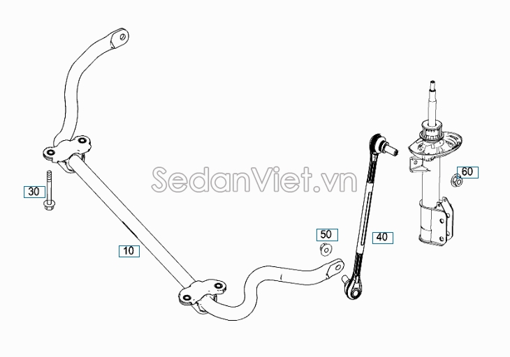 Rotuyn cân bằng Mercedes-Benz GLK280 2009