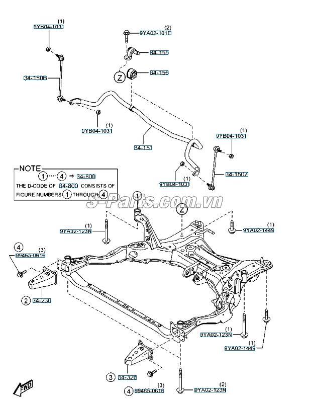 Rotuyn cân bằng trước Mazda CX-5 2012-2015