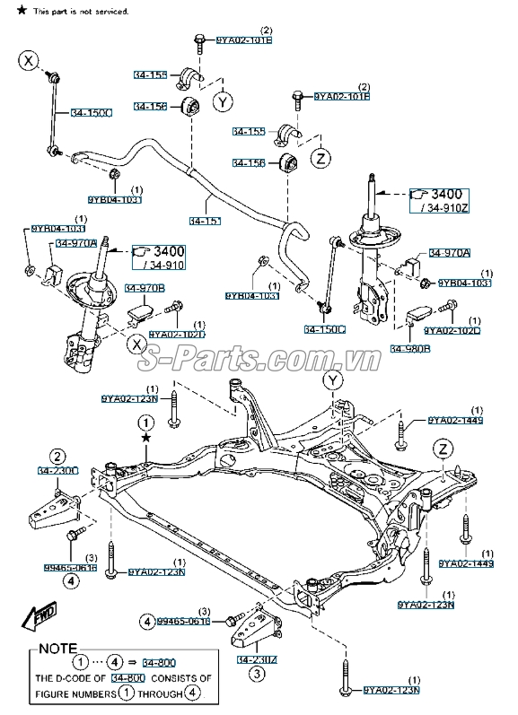 Thanh giằng cân bằng trước Mazda CX-5 2016