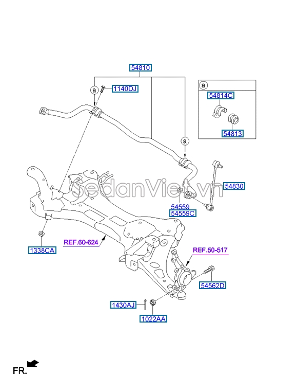 Thanh giằng cân bằng trước Hyundai Tucson 2010-2012