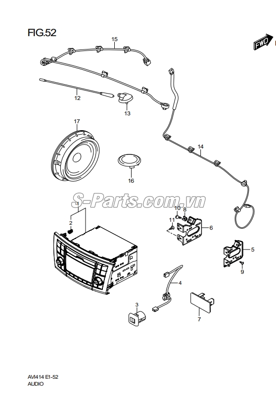 Đế ăng ten Suzuki XL7 2020