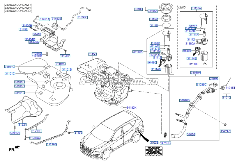 Lọc xăng Hyundai Accent 2011-2016