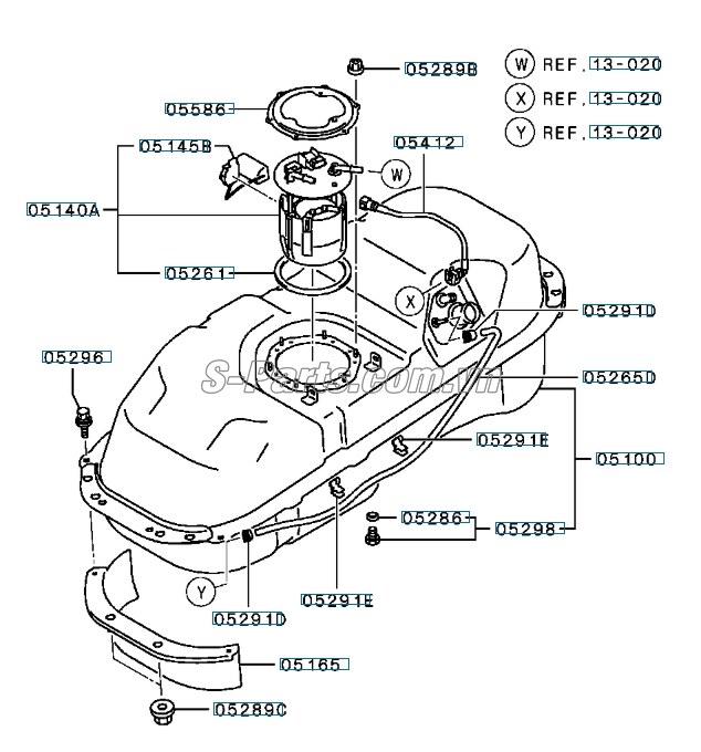 Gioăng nắp bình xăng Mitsubishi Outlander 2017-2019