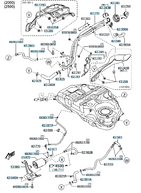 Hộp lọc xăng thừa mazda 6 2014-2016