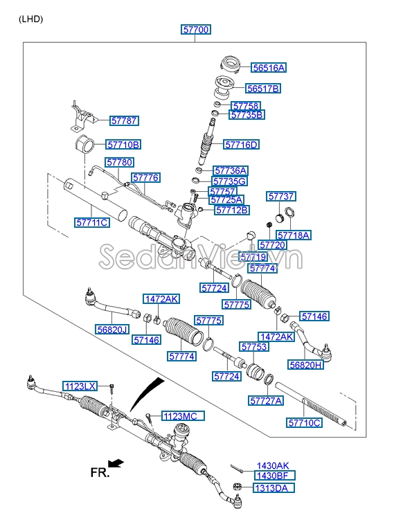 Rotuyn lái trong KIA Sportage 2010-2013