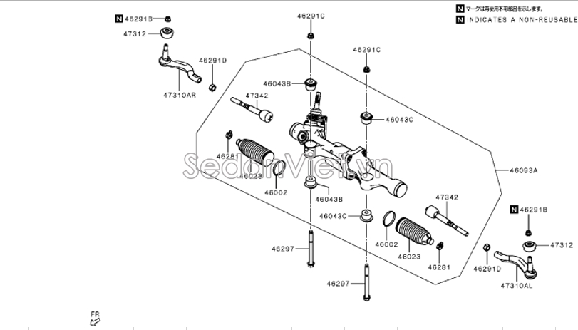 Chụp bụi thước lái Mitsubishi Triton All New 2015-2017