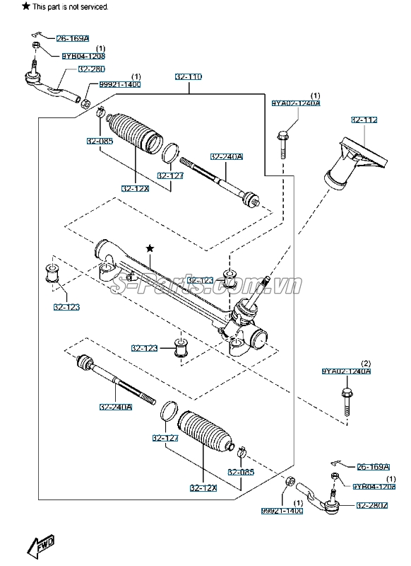 Rotuyn lái trong Mazda 3 2013-2016