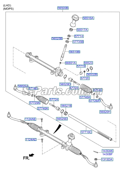 Rotuyn lái trong KIA Sorento 2015-2016