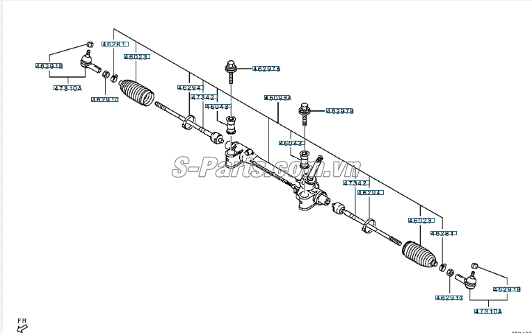 Thước lái trợ lực điện Mitsubishi Attrage 2014