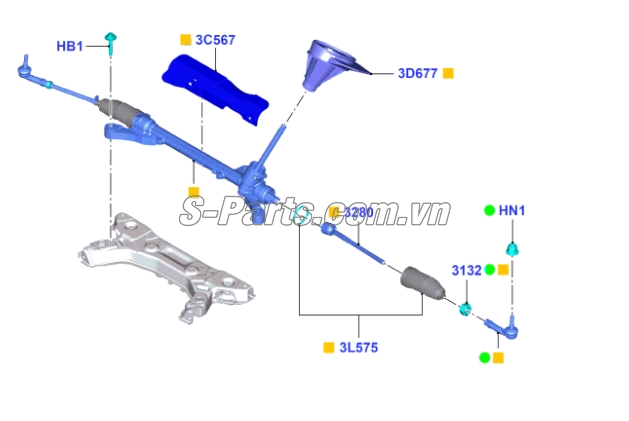 Rotuyn lái trong Ford Ecosport 2013-2016