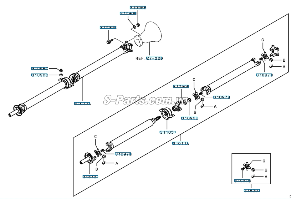 Bi treo các đăng Mitsubishi Triton 2005-2009