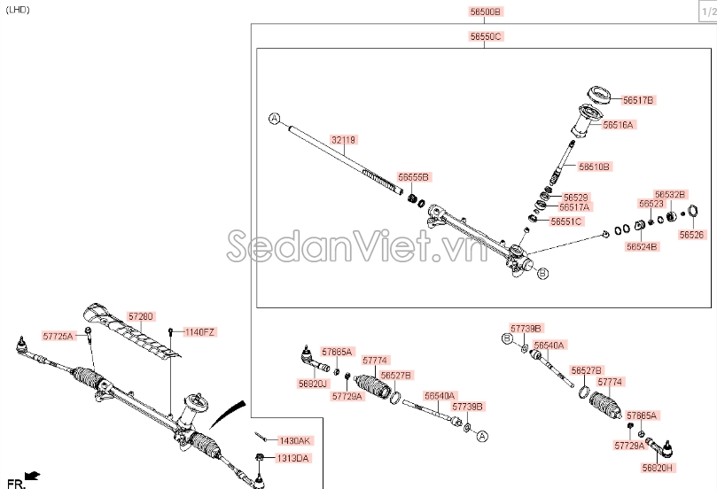 Rotuyn lái trong KIA Rio All New 2018