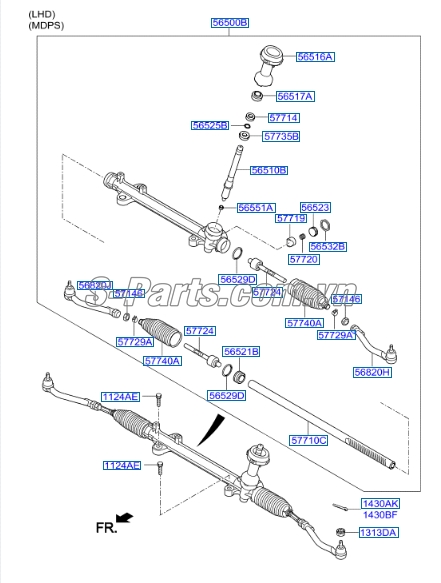 Rotuyn lái trong KIA Sorento 2015-2016