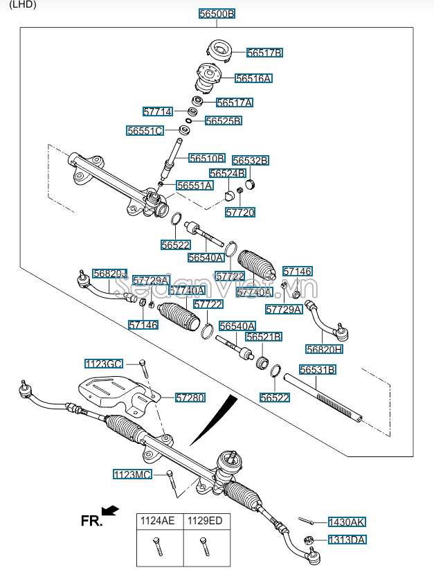 Rotuyn lái trong KIA K3 2013-2016