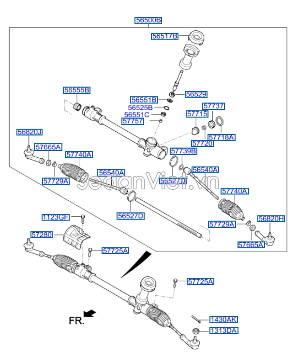 Rotuyn lái trong Hyundai i10 Grand 2017