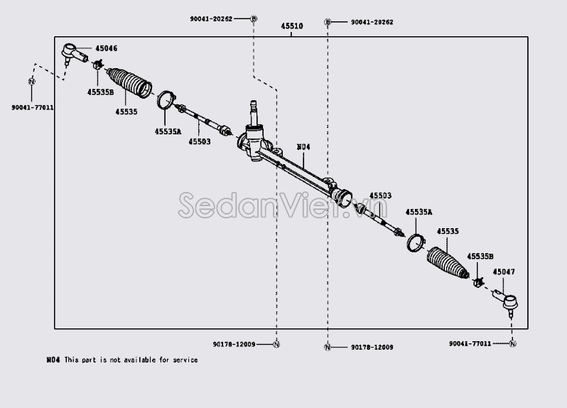 Rotuyn lái ngoài  Toyota Wigo 2017