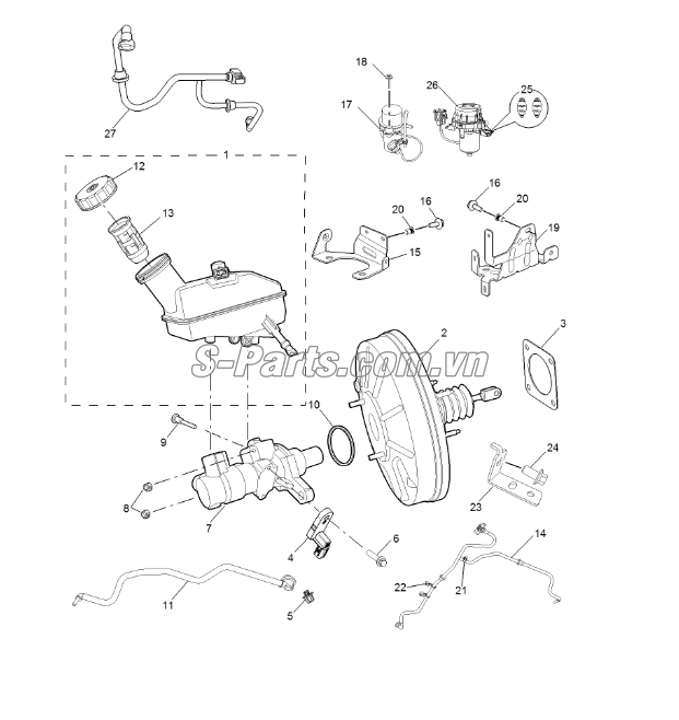 Nắp bình dầu phanh MG ZS 2020-2023