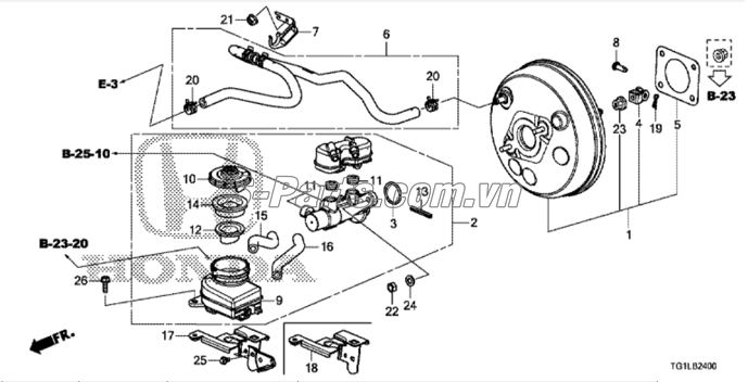 Cốc lọc dầu bình dầu phanh Honda City 2017-2020