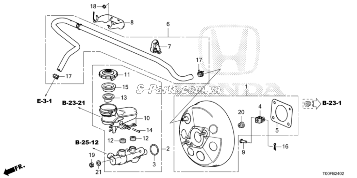 Tổng phanh Honda City 2017