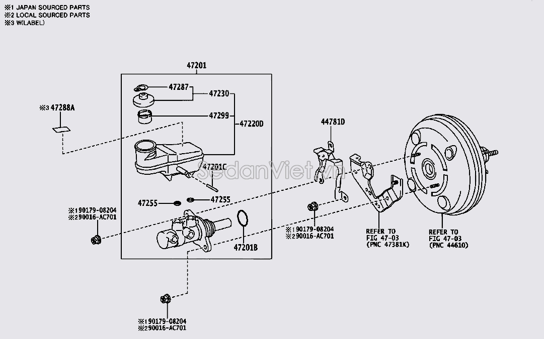 Nắp bình dầu phanh Toyota Vios 2014-2016