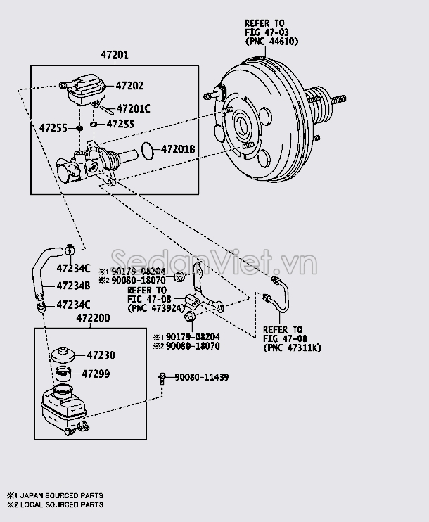 Cốc lọc dầu bình dầu phanh Toyota Land Cruiser Prado 2009-2013