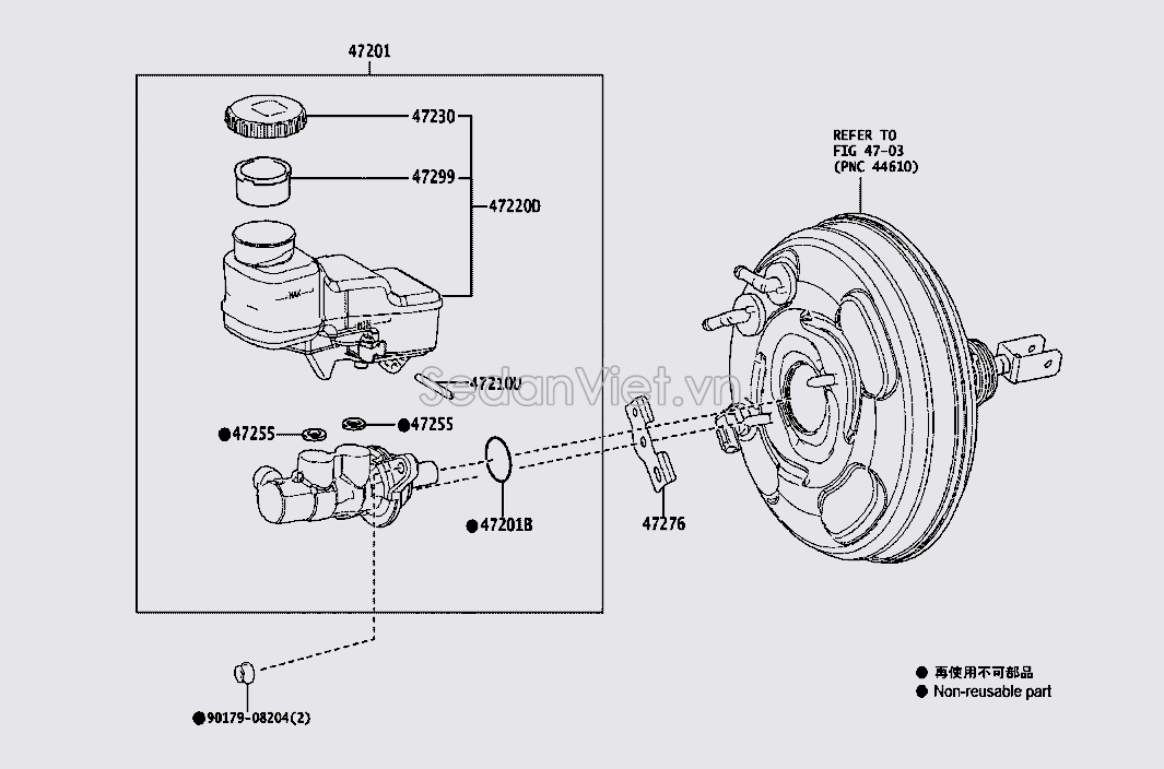 Cốc lọc dầu bình dầu phanh Toyota Land Cruiser Prado 2009-2013