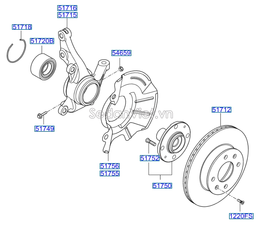 Bi may ơ trước Hyundai i10 2010-2012
